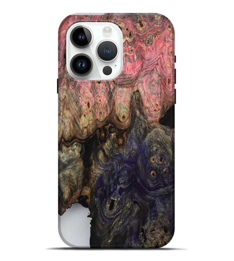 iPhone 15 Pro Max Wood Live Edge Phone Case - Sherryl (Clear, 807703)