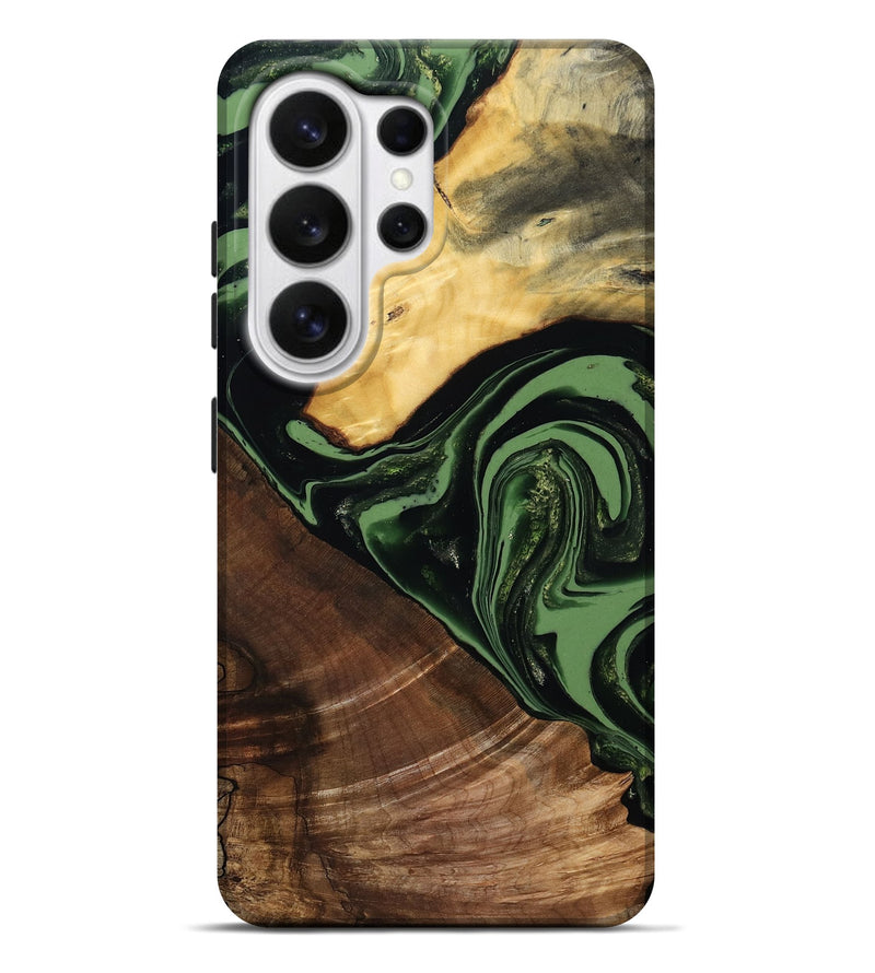 Galaxy S26 Ultra Wood Live Edge Phone Case - Elden (Green, 807710)