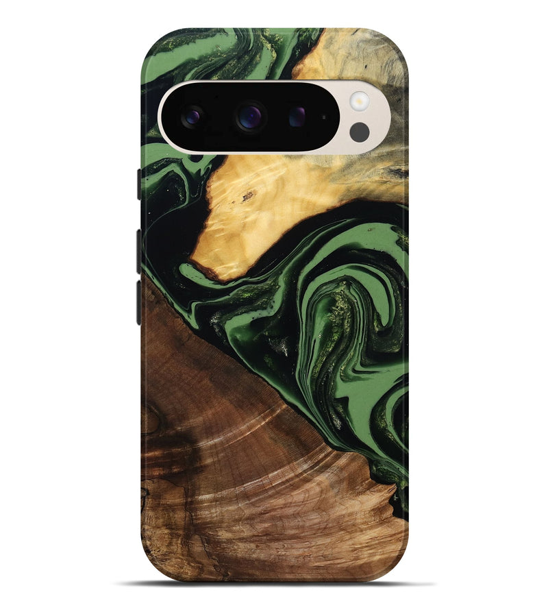 Pixel 9 Pro XL Wood Live Edge Phone Case - Elden (Green, 807710)