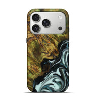 iPhone 17 Pro Wood Live Edge Phone Case - Deshawn (Green, 807711)