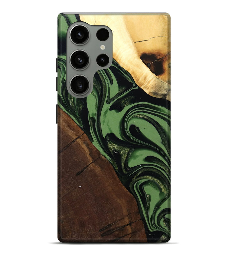 Galaxy S24 Ultra Wood Live Edge Phone Case - Wesley (Green, 807712)