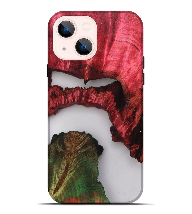 iPhone 14 Plus Wood Live Edge Phone Case - Rihanna (Clear, 807717)