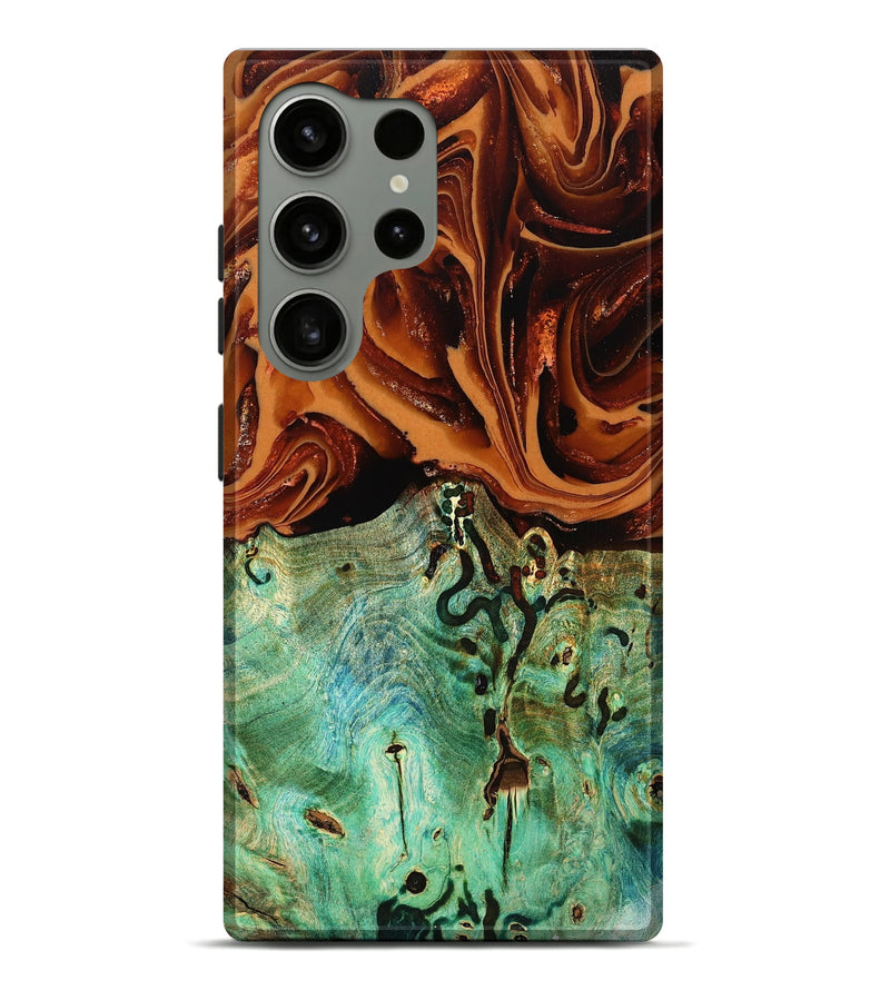 Galaxy S24 Ultra Wood Live Edge Phone Case - Selma (Red, 807722)