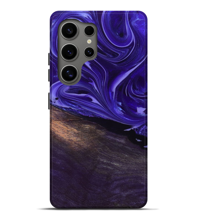 Galaxy S25 Ultra Wood Live Edge Phone Case - Carson (Purple, 807726)
