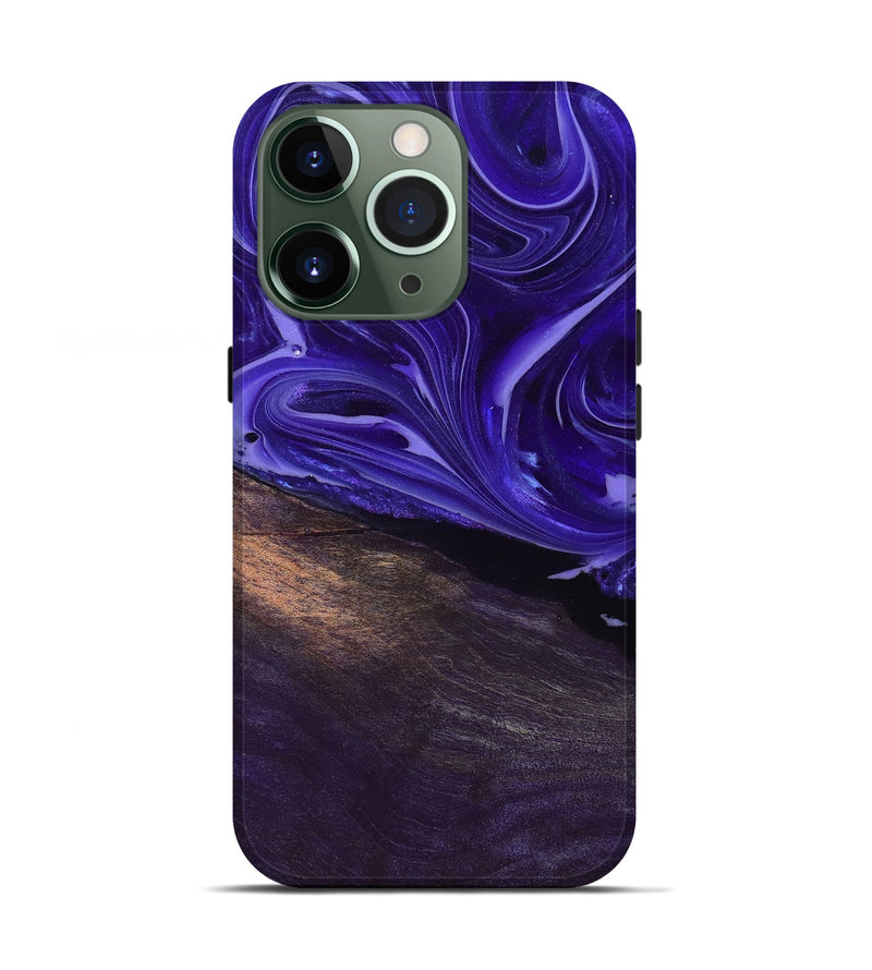 iPhone 13 Pro Wood Live Edge Phone Case - Carson (Purple, 807726)