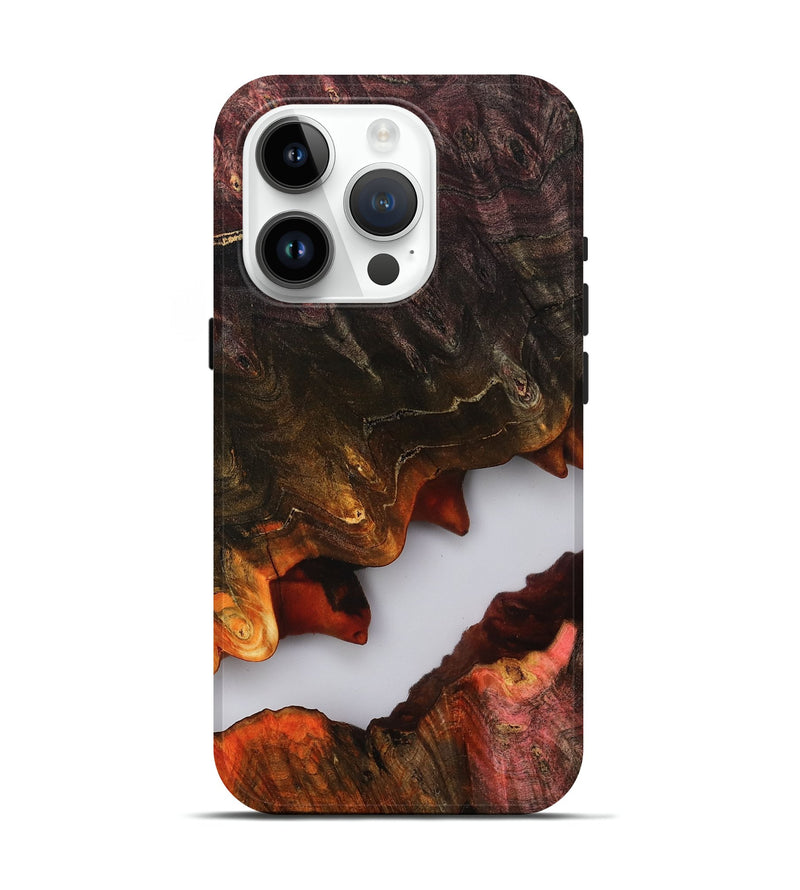 iPhone 15 Pro Wood Live Edge Phone Case - Kate (Clear, 807730)