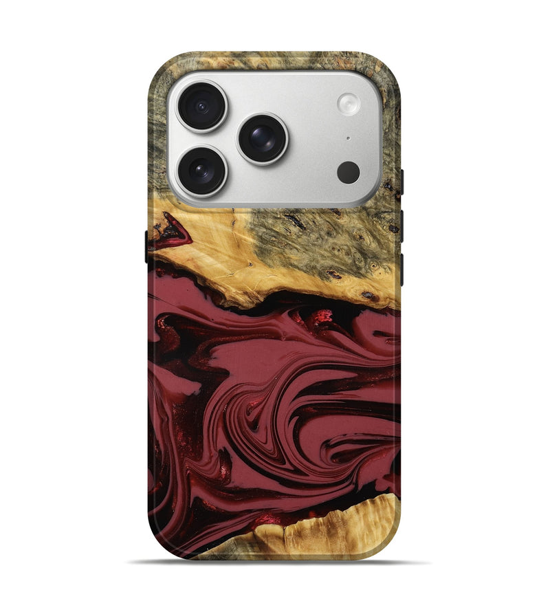 iPhone 17 Pro Wood Live Edge Phone Case - Dale (Red, 807736)