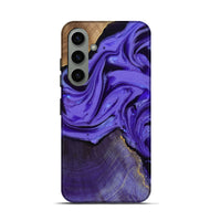 Galaxy S24 Wood Live Edge Phone Case - Vikki (Purple, 807740)