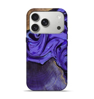 iPhone 17 Pro Wood Live Edge Phone Case - Vikki (Purple, 807740)