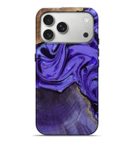 iPhone 17 Pro Max Wood Live Edge Phone Case - Vikki (Purple, 807740)