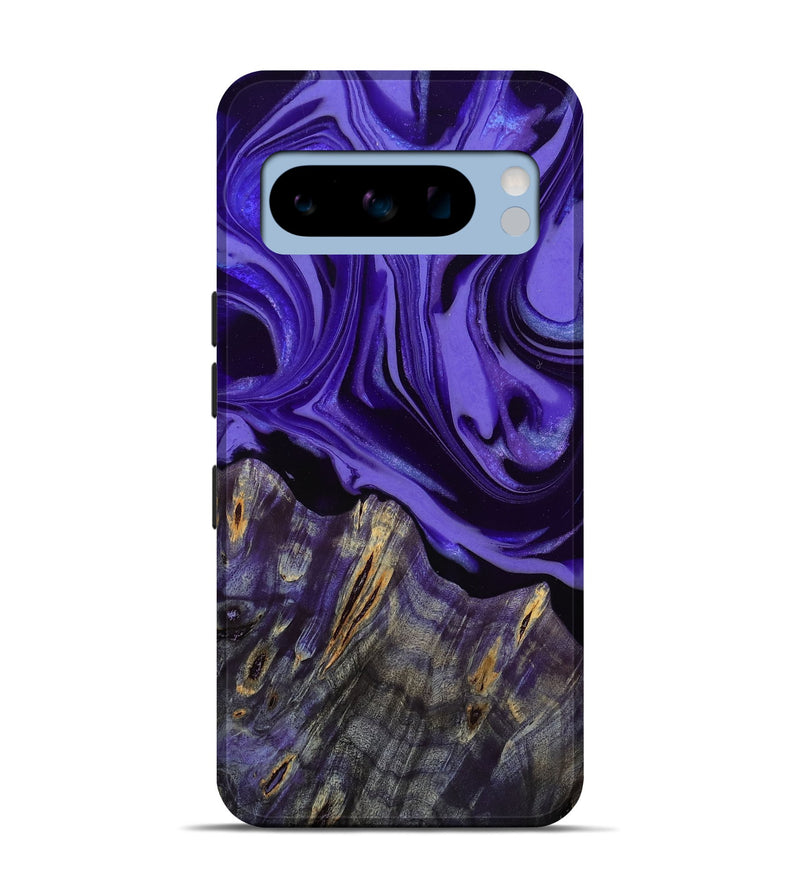 Pixel 8 Pro Wood Live Edge Phone Case - Jalisa (Purple, 807741)