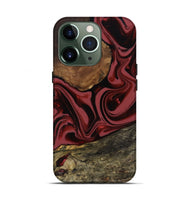 iPhone 13 Pro Wood Live Edge Phone Case - Fisher (Red, 807747)