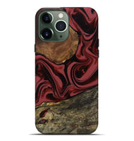 iPhone 13 Pro Max Wood Live Edge Phone Case - Fisher (Red, 807747)