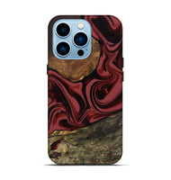 iPhone 14 Pro Wood Live Edge Phone Case - Fisher (Red, 807747)
