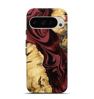 Pixel 9 Pro Wood Live Edge Phone Case - Rod (Red, 807753)