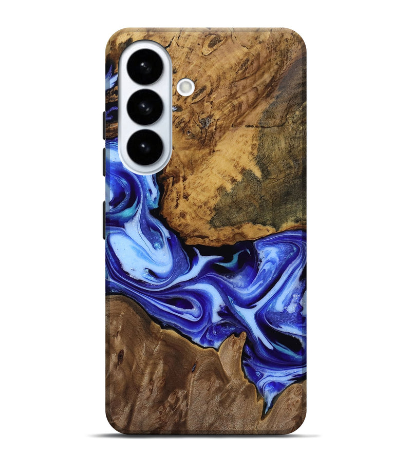 Galaxy S26 Plus Wood Live Edge Phone Case - Azariah (Blue, 807754)