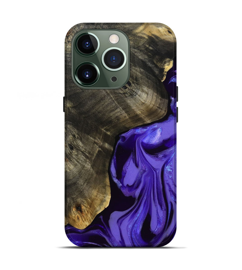 iPhone 13 Pro Wood Live Edge Phone Case - Ned (Purple, 807756)
