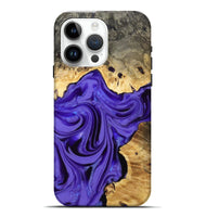 iPhone 15 Pro Max Wood Live Edge Phone Case - Shyla (Purple, 807757)