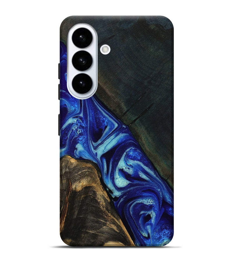 Galaxy S26 Plus Wood Live Edge Phone Case - Latonya (Blue, 807759)