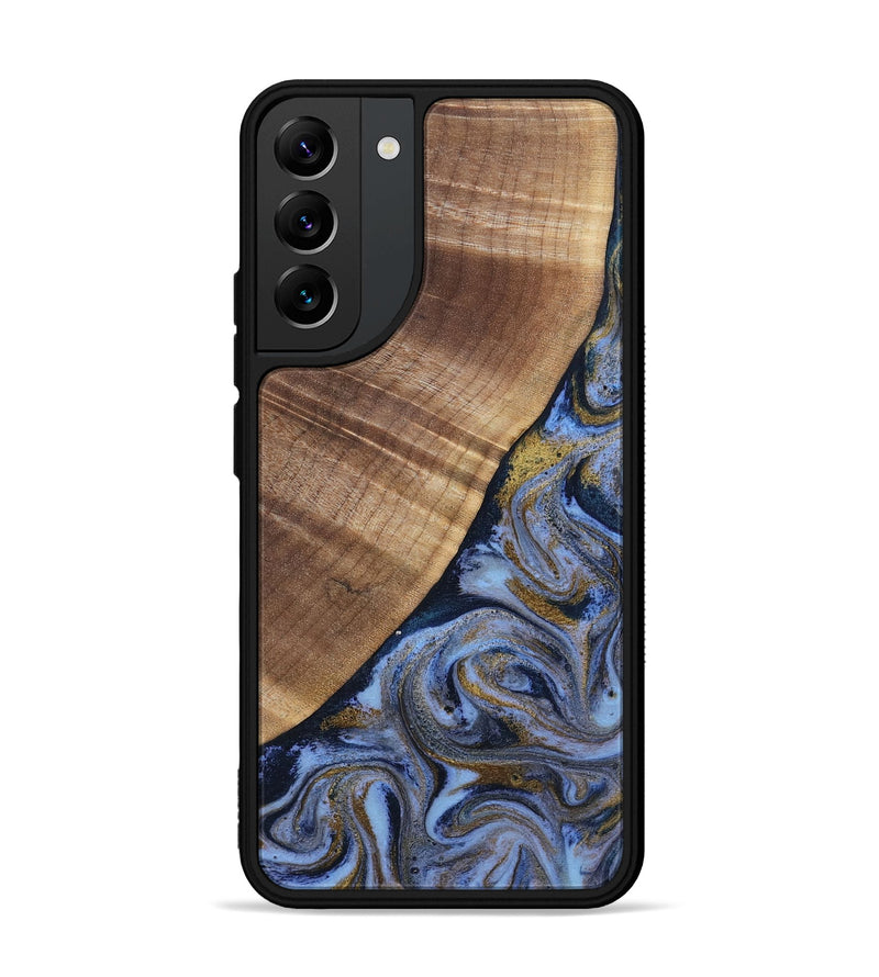 Galaxy S22 Plus Wood Phone Case - Lee (Teal & Gold, 807866)