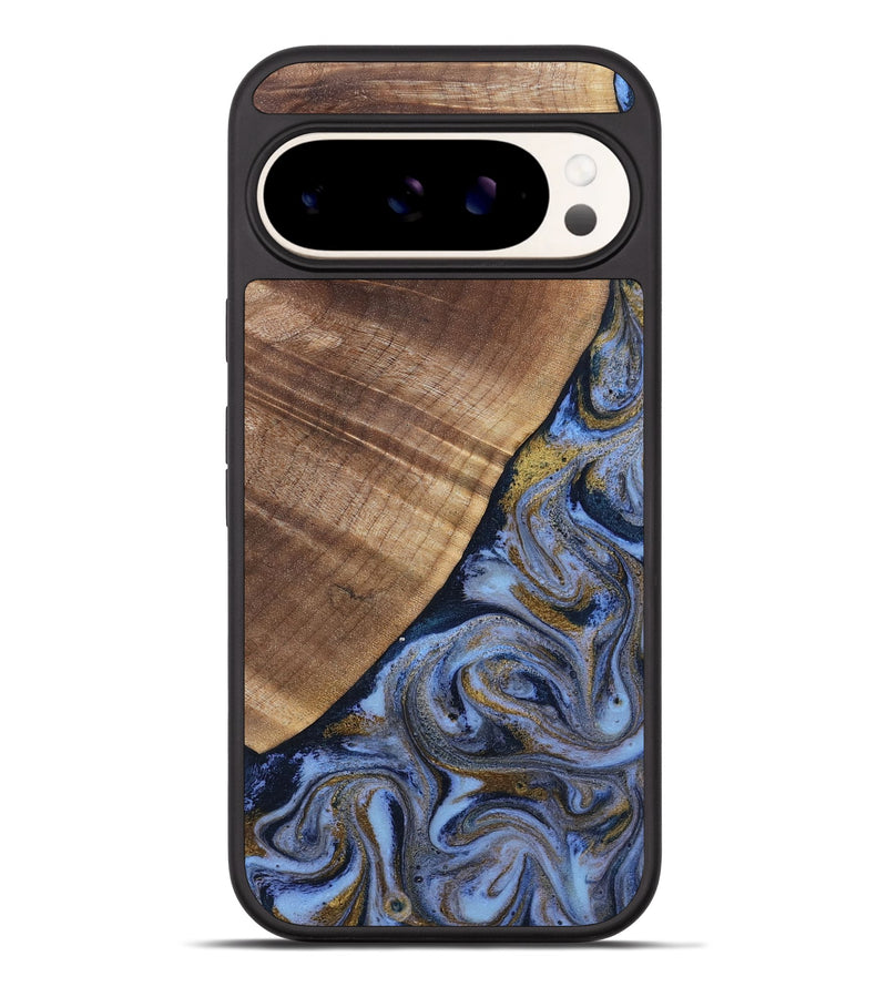 Pixel 9 Pro XL Wood Phone Case - Lee (Teal & Gold, 807866)