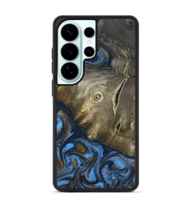 Galaxy S26 Ultra Wood Phone Case - Alford (Teal & Gold, 807870)