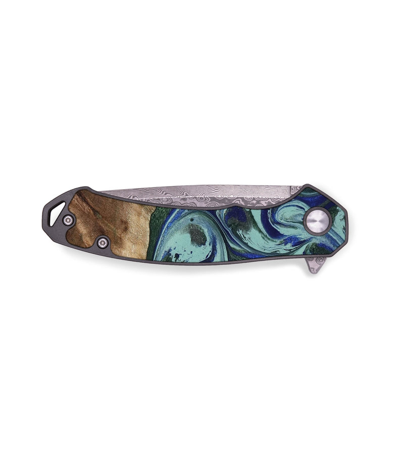 EDC Wood Pocket Knife - Tara (Green, 807895)