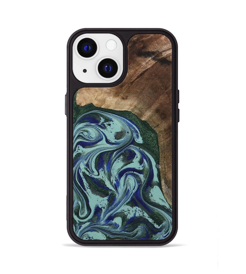iPhone 13 Wood Phone Case - Tara (Green, 807895)