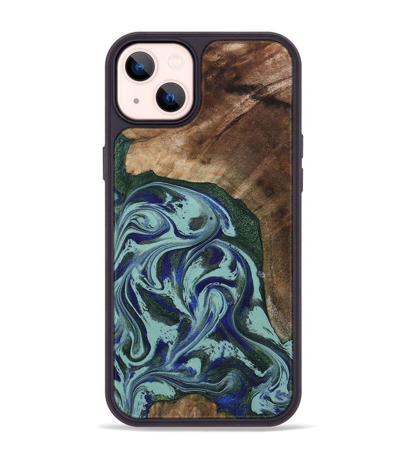 iPhone 14 Plus Wood Phone Case - Tara (Green, 807895)