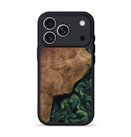 iPhone 17 Pro Wood Phone Case - Zaire (Green, 807900)