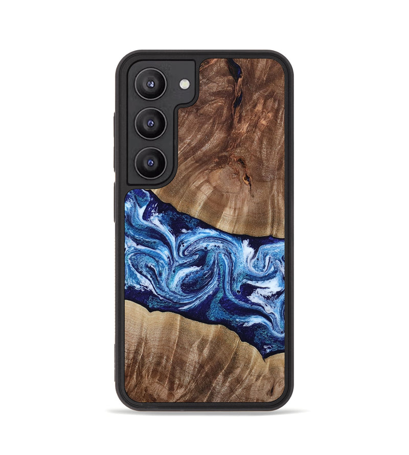 Galaxy S23 Wood Phone Case - Loren (Blue, 807914)