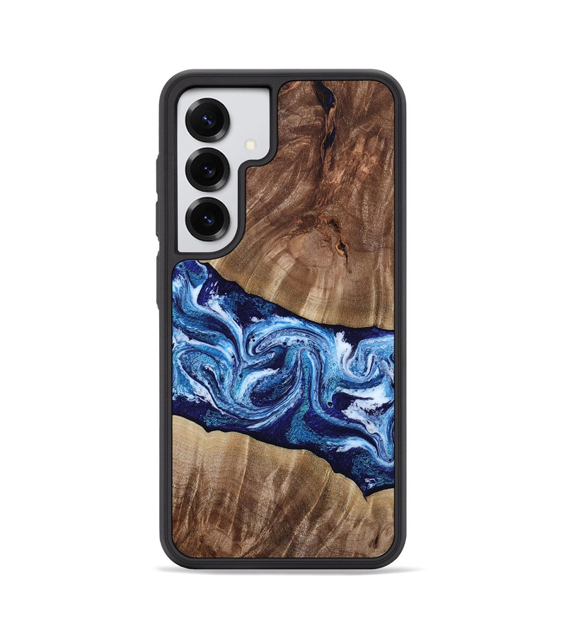 Galaxy S25 Wood Phone Case - Loren (Blue, 807914)