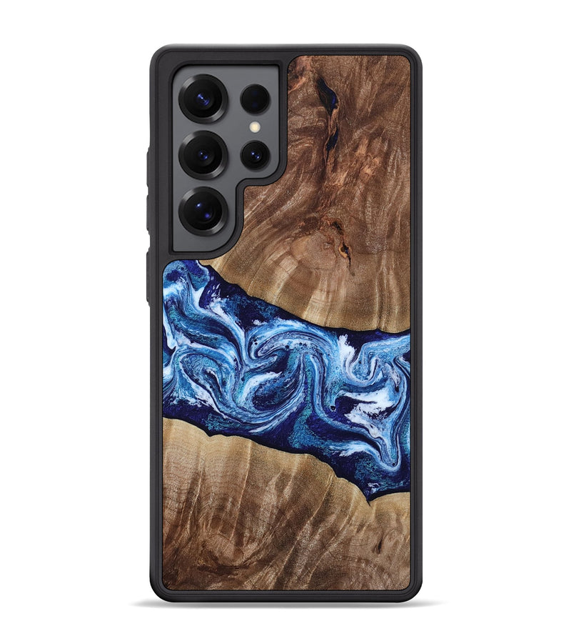 Galaxy S25 Ultra Wood Phone Case - Loren (Blue, 807914)
