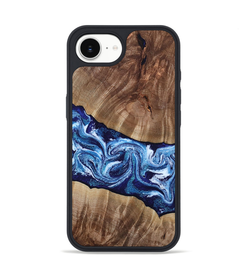 iPhone 16e Wood Phone Case - Loren (Blue, 807914)