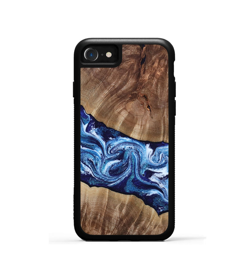 iPhone SE Wood Phone Case - Loren (Blue, 807914)