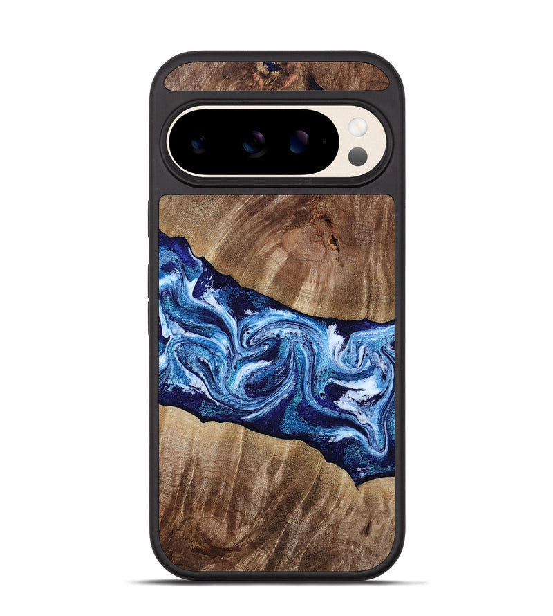 Pixel 10 Pro Wood Phone Case - Loren (Blue, 807914)