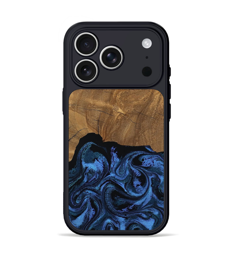 iPhone 17 Pro Wood Phone Case - Jazmin (Blue, 807917)