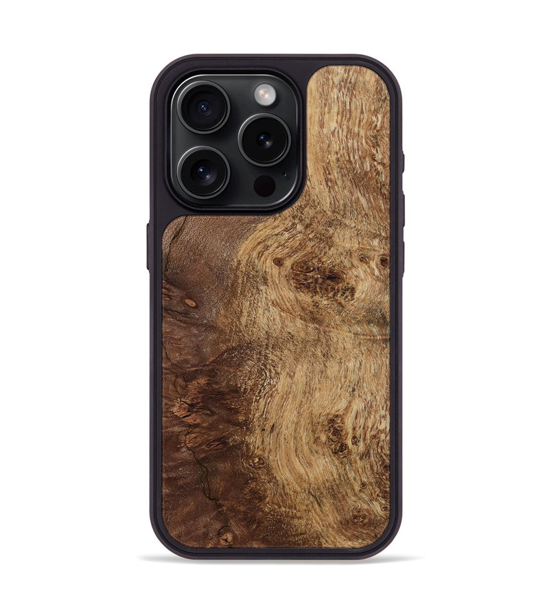 iPhone 15 Pro Wood Phone Case - Shelba (Wood Burl, 807925)