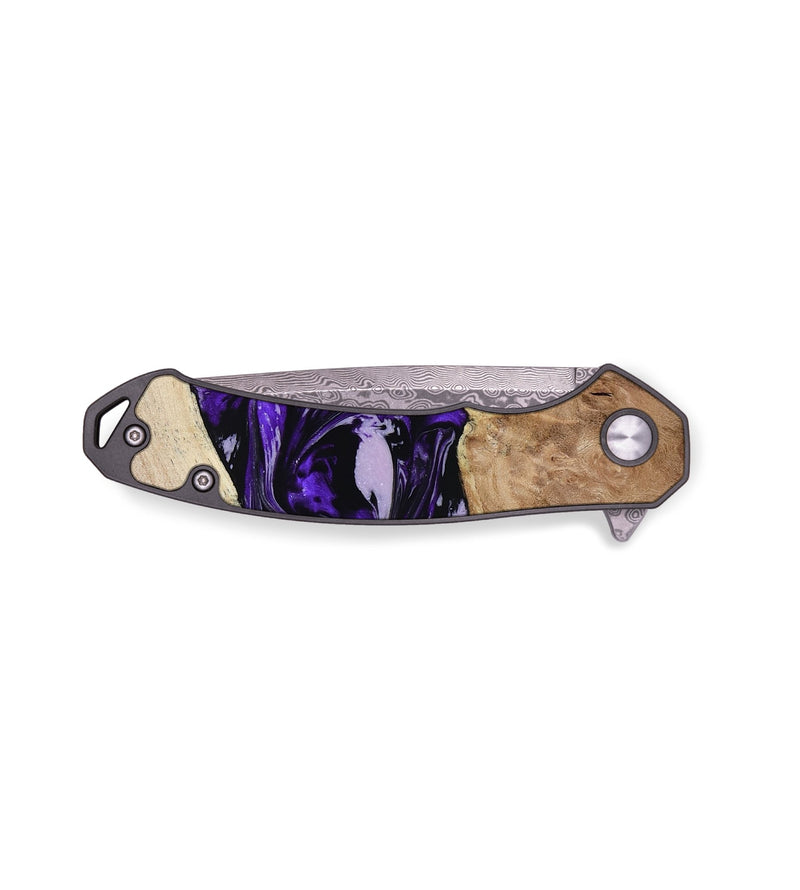 EDC Wood Pocket Knife - Israel (Purple, 807943)