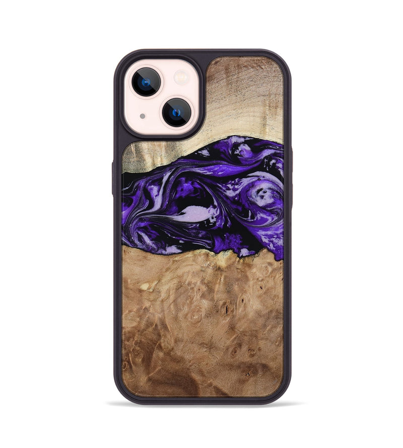 iPhone 14 Wood Phone Case - Israel (Purple, 807943)