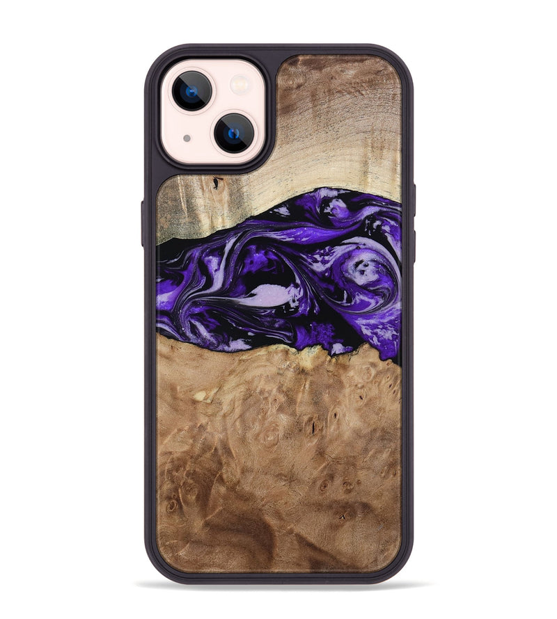 iPhone 14 Plus Wood Phone Case - Israel (Purple, 807943)