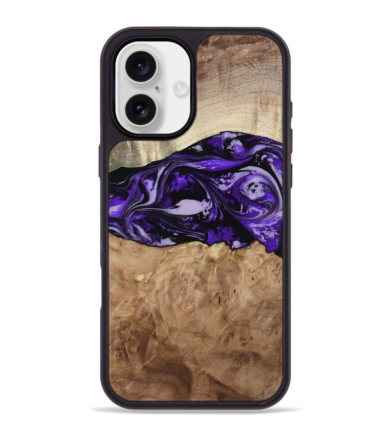iPhone 16 Plus Wood Phone Case - Israel (Purple, 807943)