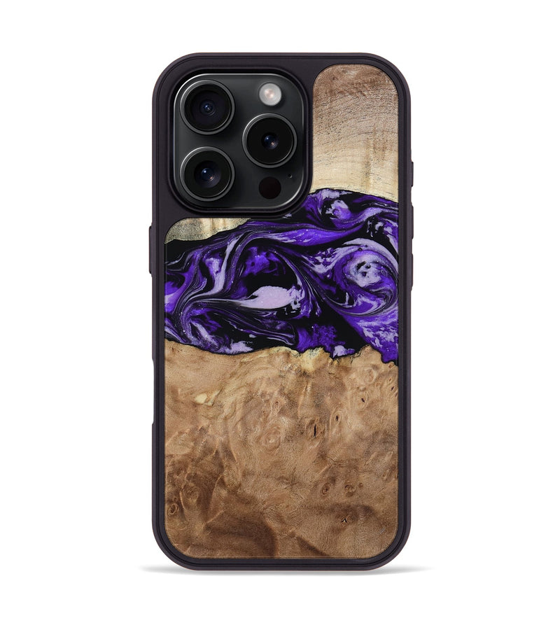 iPhone 16 Pro Wood Phone Case - Israel (Purple, 807943)