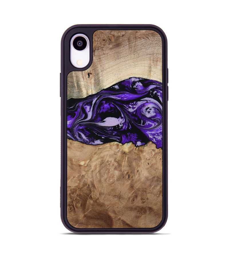 iPhone Xr Wood Phone Case - Israel (Purple, 807943)