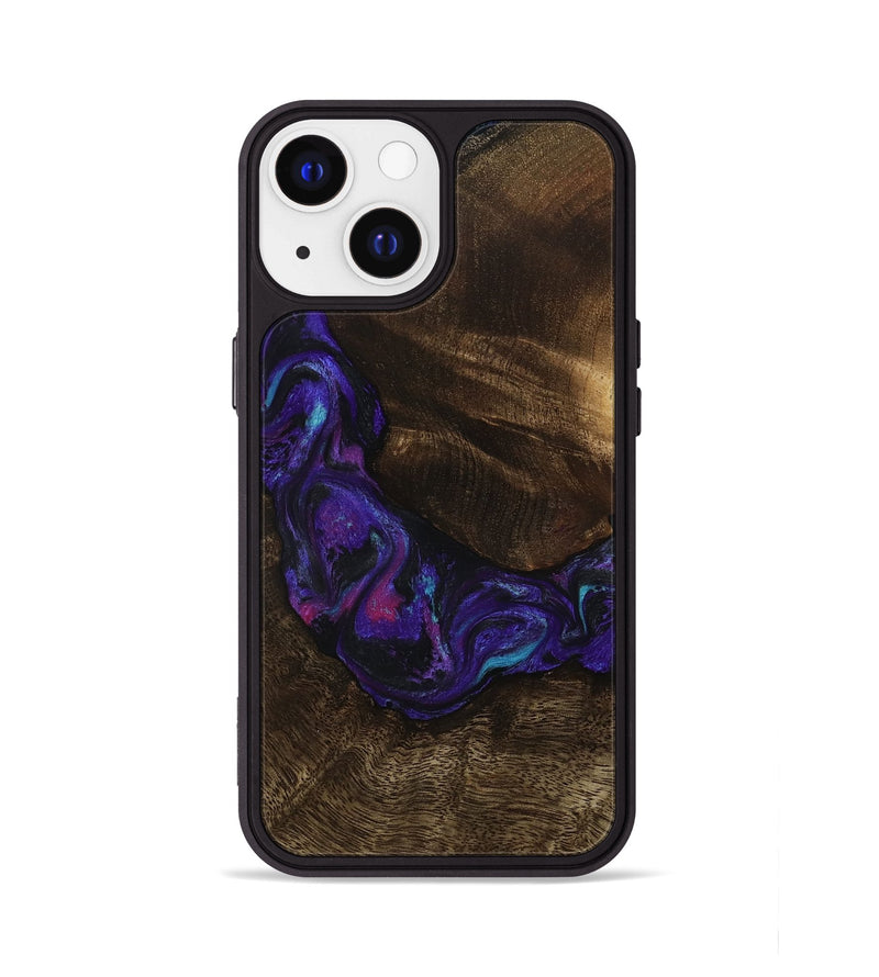 iPhone 13 Wood Phone Case - Stewart (Purple, 807944)