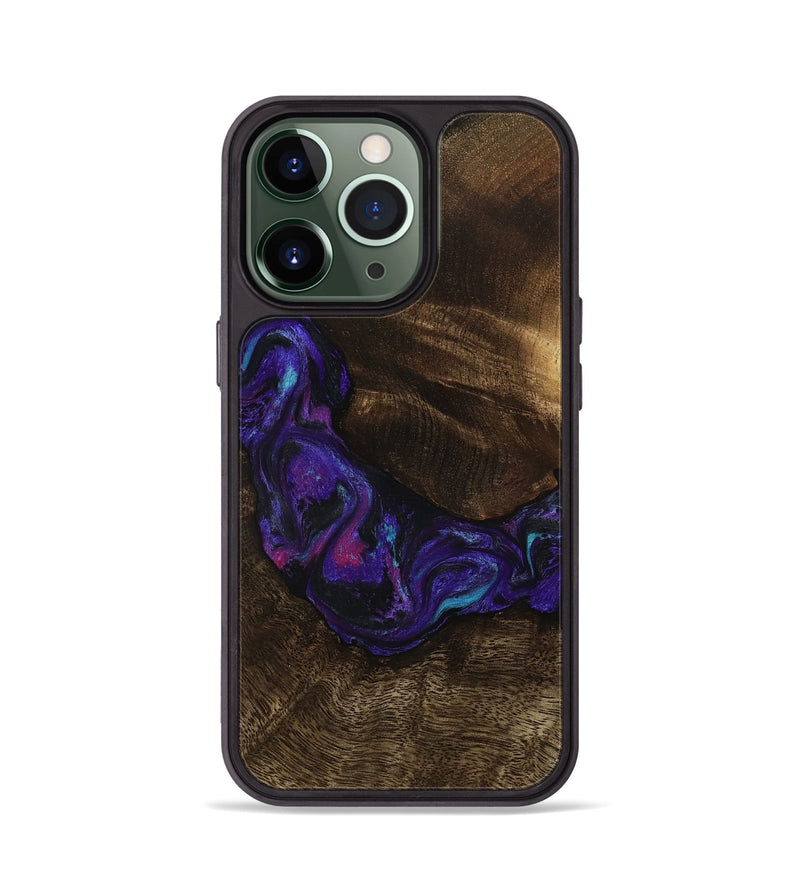 iPhone 13 Pro Wood Phone Case - Stewart (Purple, 807944)