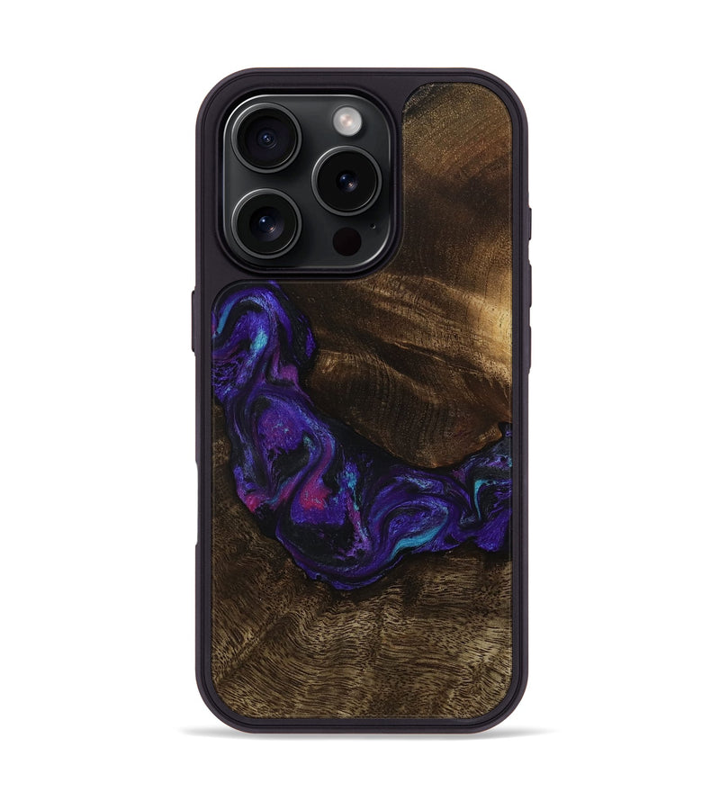 iPhone 16 Pro Wood Phone Case - Stewart (Purple, 807944)