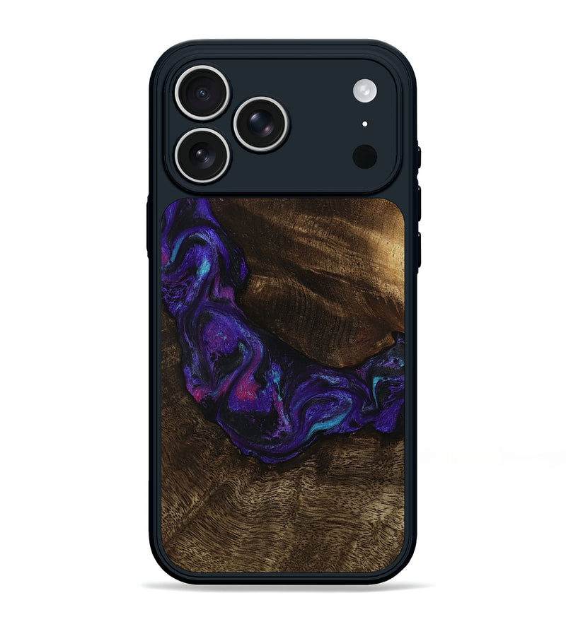 iPhone 17 Pro Max Wood Phone Case - Stewart (Purple, 807944)