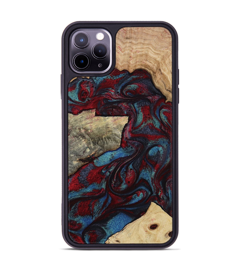 iPhone 11 Pro Max Wood Phone Case - Whitley (Red, 807947)