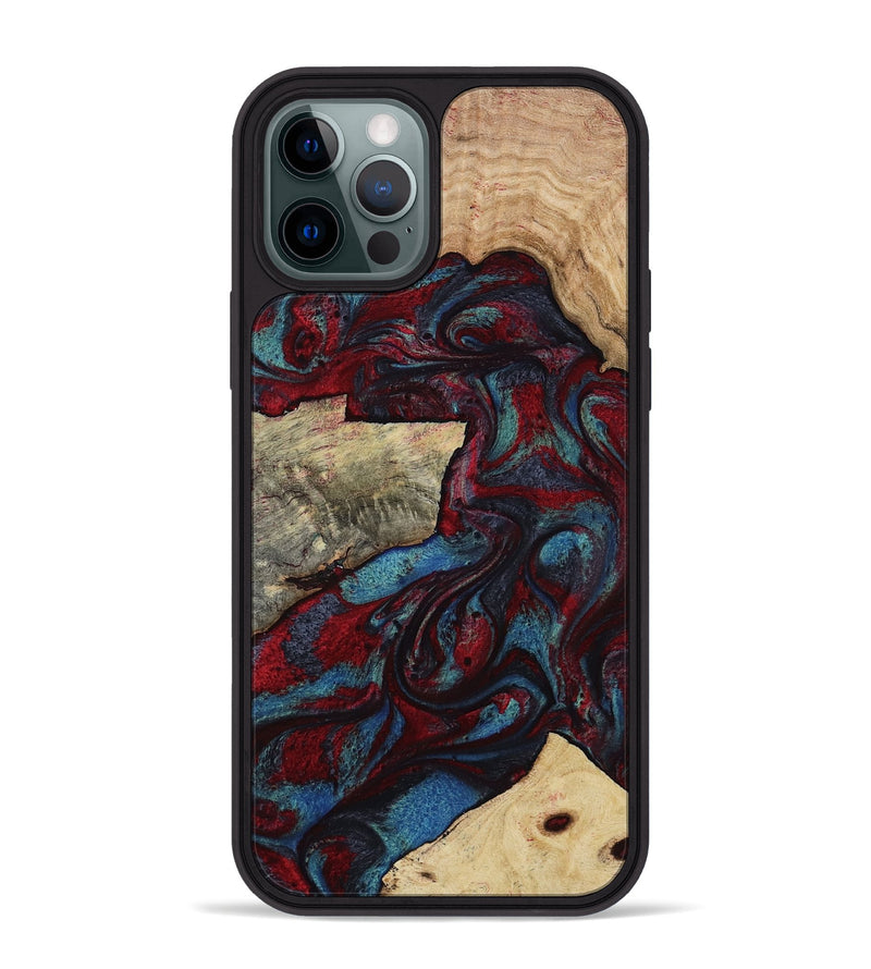 iPhone 12 Pro Max Wood Phone Case - Whitley (Red, 807947)